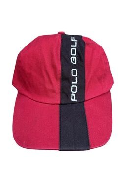 Vintage Polo Ralph Lauren Golf Red / Black Hat